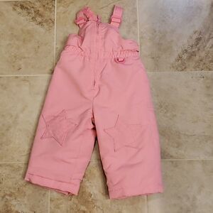 Baby girl's snowpants in pink